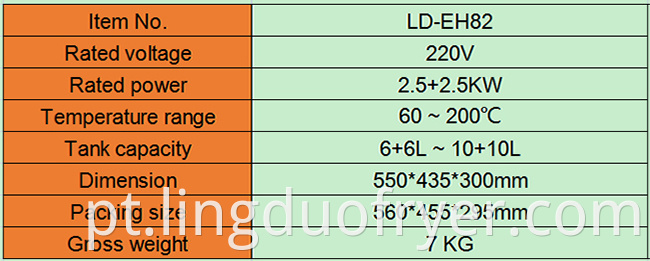 Electric Fryer Product Details